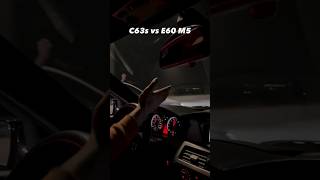 C63s vs E60 M5 🔥🔊 mpower acceleration amgpower automobile shorts sportscar fast [upl. by Aisenat]