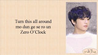 BTS 방탄소년단  0000 Zero OClock Easy Lyrics [upl. by Ennayk707]