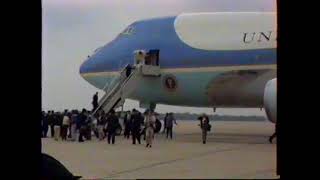 George HW Bush at McGuire 10 May 1991 [upl. by Llahsram]