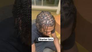 Starter locs locs starterlocs hairstyles dreads braids locsstyles ricagotmeright [upl. by Ddene]