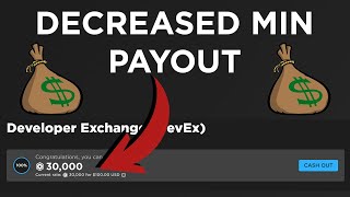 Roblox DECREASES Minimum DevEx Payout [upl. by Meihar142]