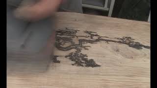 DIY Wood burning Lichtenberg Figure into a Coat Rack [upl. by Norene]