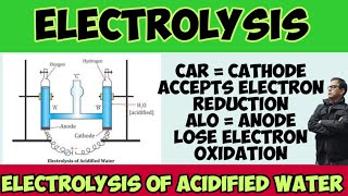 Electrolysis of Acidified water  ICSE Chemistry Class 10  sirtarunrupani [upl. by Morganstein]