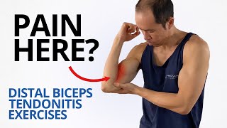 3 Exercises to Heal Distal Biceps Tendonitis Pain [upl. by Nahtnamas]