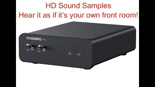 Neohipo DC10 DAC  review  hd sound test  v SMSL M100 [upl. by Nosmoht]