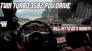 500WHP Twin Turbo 350z POV Drive Will Nittos G2 Hook [upl. by Dwinnell]