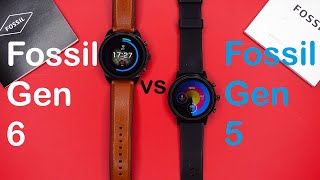 Fossil Gen 6 vs Fossil Gen 5  Whats New  Differences and Worth an Upgrade  Smartwatch Review [upl. by Eillime]