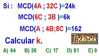 PROPIEDAD DEL MÁXIMO COMÚN DIVISOR PROBLEMA RESUELTO MCD y MCMTIPO INGRESO A LA UNIVERSIDAD [upl. by Bower]