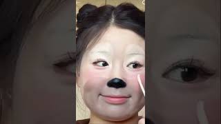 OMG Bear 🐻 makeup look 🤯 for 3 product 👍Bearmakeup hack viralshort ytshorts [upl. by Ailefo826]