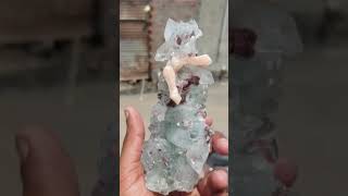 Apophyllite with Red Helundite and pink stillbite ₹ [upl. by Dryfoos]