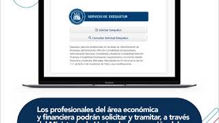 Solicitud Exequátur para graduados área económica y financiera [upl. by Adilem]