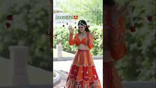 🤩Latest bridal lehenga choli fashion wedding bridaldressytshort [upl. by Binny]