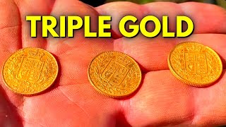 Metal Detecting Finds Gold Coins and Some Amazing Relics [upl. by Tinaret]