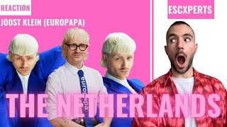 REACTION THE NETHERLANDS 🇳🇱  Joost Klein Europapa  Eurovision 2024  ESCXPERTS [upl. by Llamaj]