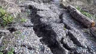 St Lawrence to Binnel Bay footpath  2014 Landslip  Isle Of Wight [upl. by Earehc]