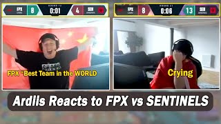 Ardiiss FUNNY REACTION while watching FPX vs SENTINELS  VCT Champs 2024 [upl. by Goddart105]