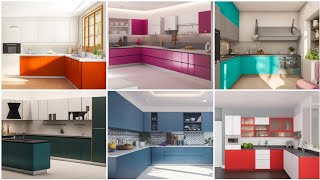 Kitchen Color Combination in Trends 2024  Latest Modular Kitchen Cabinet Colour Combination Ideas 4 [upl. by Namsaj]