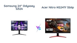 🎮 Samsung Odyssey vs Acer Nitro 🖥️ Gaming Monitor Comparison ⚔️ [upl. by Mckenna66]