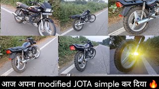 आज अपने SPLENDOR MODIFIED JOTA को simple करवाना पD गया ❌️और Aman Anas bhai से मिले ❣️ [upl. by Elehcin]