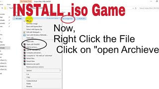 Install iso games Using WinRAR Windows PC [upl. by Mayda]