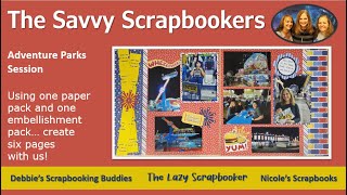 The Savvy Scrapbookers take on Creative Memories quotAdventure Parksquot Collection [upl. by Bust]