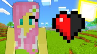 My Little Pony Play Minecraft But With Only Half a Heart [upl. by Dinesh]