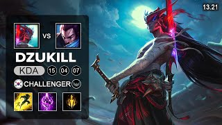 Dzukill vs PzZZang  Yone vs Yasuo Top  KR Challenger  Patch 1321 Season 13 [upl. by Hilliary]