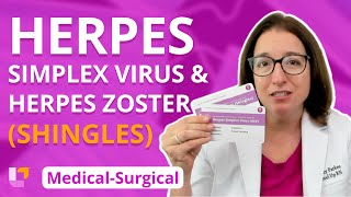 Herpes Simplex Virus and Herpes Zoster Shingles Integumentary System  MedSurg  LevelUpRN [upl. by Ecnarolf489]