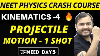 KINEMATICS 04  PROJECTILE MOTION in ONE SHOT  ALL Tricks amp Concepts  NEET Physics Crash Course [upl. by Alaj567]