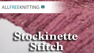 Stockinette Stitch for Beginners [upl. by Demakis663]