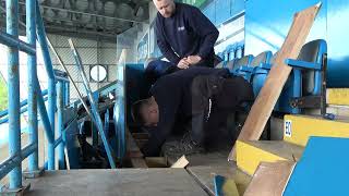 East Stand work continues at Brunton Park 23042024 [upl. by Eveam]