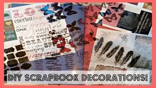 DIY Scrapbook Planner Journal Stickers and Decorations [upl. by Enneles784]