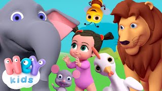 Sonidos de Animales para Niños  canción de animales  HeyKids  Canciones infantiles [upl. by Pentheam]