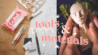 What tools amp materials I use to sculpt balljointed dolls [upl. by Ahsaf]