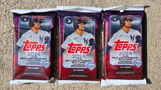 2024 Topps Baseball Series 2 Retail Fat Packs x 3  Future Stars Orange299 Hit [upl. by Suertemed]