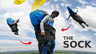 Paragliding Harness for XC Flying Hike And Fly Vol Biv  AirDesign THE SOCK Review [upl. by Trembly224]