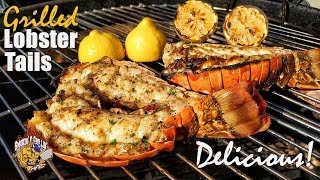 Grilled Lobster Tails Recipe  Lobster Tail  Weber Kettle [upl. by Baxie159]