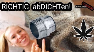 Gewinde mit HANF schnell amp einfach abdichten  TippsampTricks beim Einhanfen [upl. by Eillib160]