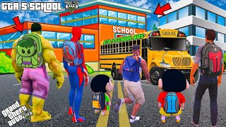 FRANKLIN GOING TO SCHOOL GTA SCHOOL IN GTA V GAME [upl. by Cavan821]