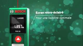 Télémètre laser PLR 15 BOSCH [upl. by Onitnas816]