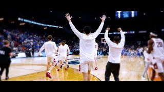 WSU MBB 202324 NCAA Tournament Team Banner Raising  11424 [upl. by Singleton]