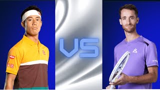 Kei Nishikori 錦織圭 Vs Constant Lestienne FRASlovak Open 2024 [upl. by Lehsar]