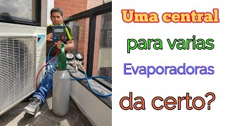 instalação de 1 central de ar condicionado para varias evaporadoras [upl. by Fabio]