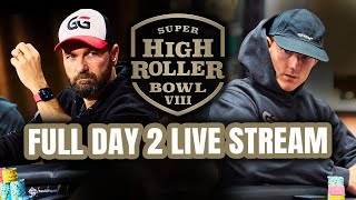 Super High Roller Bowl VIII  300000 Main Event  Day 2 with Daniel Negreanu amp Jason Koon [upl. by Liliane]