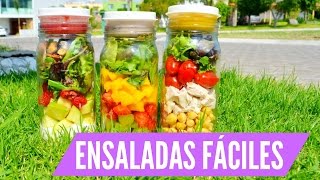 Recetas de ENSALADAS y ADEREZOS faciles ♡ [upl. by Anivlis712]