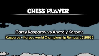 Garry Kasparov vs Anatoly Karpov  Kasparov  Karpov world Championship Rematch  1986 [upl. by Golden]