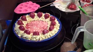 Making and Cutting Custom Holiday Soap Cake Strawberry Jam [upl. by Tellford635]