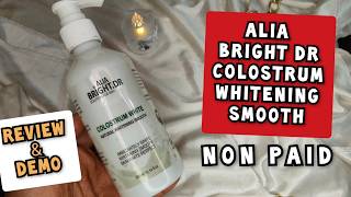 Alia Bright Dr Colostrum White Review  Review amp Demo  Alia dr bright review  Review [upl. by Saraiya63]