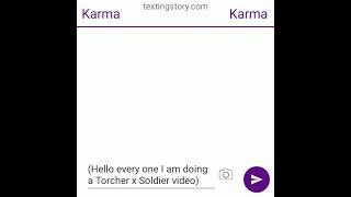 ❤Torcher x Soldier❤ text story [upl. by Anippesuig502]