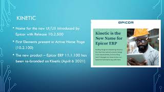 Epicor Kinetics Demo [upl. by Kuehnel562]